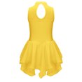 thumbnail image 4 of Girls Shiny Rhinestones Sleeveless Figure Ice Skating Dress Ballet Lyrical Modern Dance Performance Yellow 6, 4 of 7