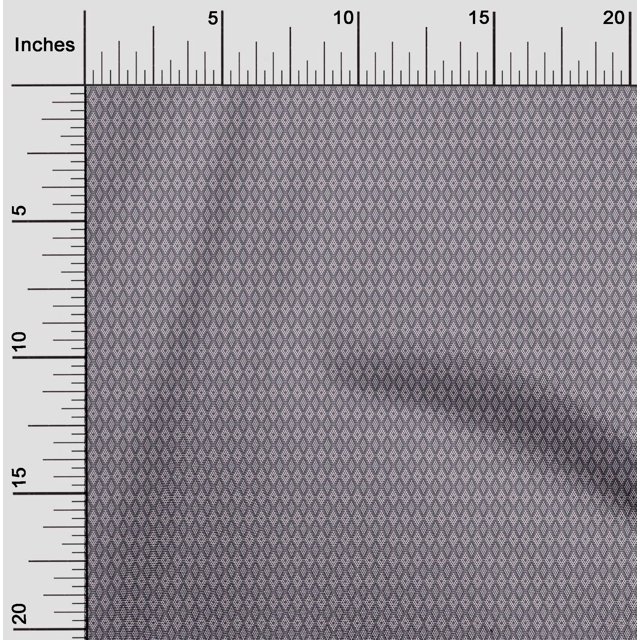oneOone Cotton Poplin Gray Fabric Diamond Shape Geometric Craft Projects Decor Fabric Printed By The Yard 56 Inch Wide