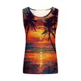 thumbnail image 5 of lSLJS Women Floral Printing Tank Round-Neck Sleeveless Block Tunic Tee Tops, Womens Tank Tops, 5 of 5