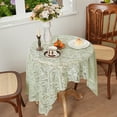 thumbnail image 4 of Tyidzon French Dining Table Coffee Table Cover Towel Lace Hollow Table Cloth Rectangular Decorative Round Table, 4 of 6