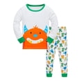 thumbnail image 1 of MIASHUI Pyjama Garçon Coton Planète Pjs Tout-Petit Ensemble de Sommeil 2 Pcs Vêtements pour Enfants, Blanc, 3-4 Ans, 1 of 4