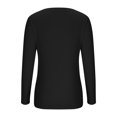 thumbnail image 3 of FAIWAD Womens V Neck Ribbed Knit Tops Long Sleeve Basic Slim Knit Top Stretch Casual Crop Tops, 3 of 5