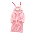 thumbnail image 1 of Hiiyo Flannel Bathrobe for Girls Cute Warm Cartoon Rabbit Hooded Sleepwear Night-Robe, 1 of 2