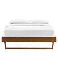 thumbnail image 3 of Modway Billie Twin Rubberwood and MDF Wood Platform Bed Frame in Walnut, 3 of 8