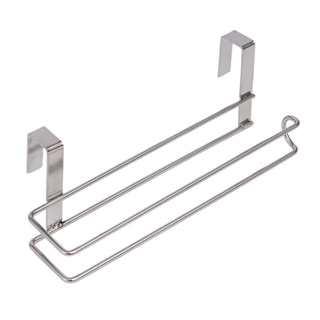 Stainless Steel Paper Towel Holder Rustproof Hanging Tissue Rack Bathroom Toilet Roller Stand
