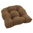 thumbnail image 1 of 19-inch U-Shaped Micro Suede Tufted Dining Chair Cushion, 1 of 1
