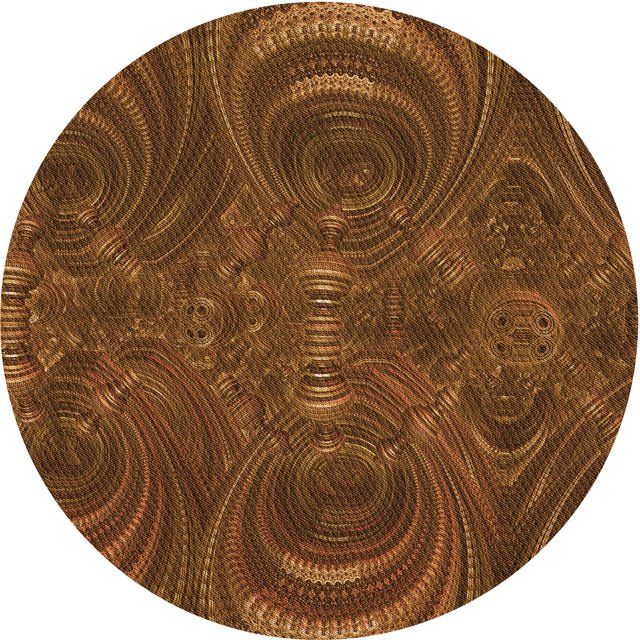 Ahgly Company Tapis Rond Lavable en Machine Intérieur Transitionnel Sedona Brun, 5 Pieds Rond