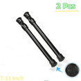 thumbnail image 1 of HLONK 2 Pack Curtain Rod Adjustable 12-20 Inches，5/8” Diameter， White，Small Short Expandable Spring Loaded Tension Rods For Window  Bathroom  Cupboard Kitchen, 1 of 7