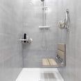 thumbnail image 3 of HEALTHCRAFT Tablette d'Angle Barre d'Appui Conforme à la Norme ADA, Sécurité pour Baignoire et Douche, Résistant à l'Eau, Barre d'Appui Murale en Acier Inoxydable, pour Personnes Âgées, Personnes Âgées Ou Handicapées, jusqu'à 500 Lb, Noir Mat, 3 of 3