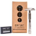 thumbnail image 1 of Parker 60R Butterfly Open Double Edge Safety Razor & 5 Parker Premium DE Blades, 1 of 5