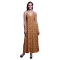 thumbnail image 1 of Bimba Robe Longue d'Été Sans Manches à Imprimé Teinture sur Nœuds pour Femme, Décontractée, Maxi, de Plage - Petit, 1 of 6