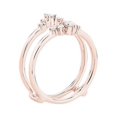 thumbnail image 2 of 0.20 T.C.W Round Shape Natural Diamond Latest Design Wedding Eternity Band for Ladies Solid 14K Rose Gold Size 8, 2 of 7