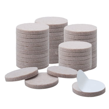 Uxcell 40Pcs Felt Furniture Pads Round 1-1/2" Floor Protector for Chair Closet Leg