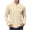Khaki, variant on fatyb Men's Long Sleeve Casual T Shirts Button V Neck Pullover Shirts Lightweight Plain Tees for Men