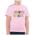 thumbnail image 1 of PMVFHDE T-Shirts à Manches Courtes pour Filles T-Shirts Graphiques Coupe Ample Saison de Rentrée Scolaire pour Enfants Imprimé Col Rond T-Shirt à Manches Courtes Rose, 8-9 Ans, 1 of 4
