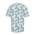 thumbnail image 4 of EGNMCR T-Shirts pour Femmes T-Shirts d'Été Décontractés à Col Rond à Manches Courtes T-Shirts à Imprimé Floral Coupe Ajustée Hauts Basiques Tees Blouses, 4 of 6
