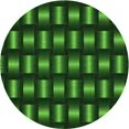 thumbnail image 1 of Ahgly Tapis Rond Lavable en Machine Intérieur Transitionnel Vert Forêt Foncé, 5 Pieds Rond, 1 of 7