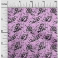 thumbnail image 2 of oneOone Georgette Viscose Amethyst Fabric Floral Craft Projects Decor Fabric Printed By The Yard 42 Inch Wide, 2 of 4