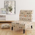 thumbnail image 2 of Designart « Sophistication dans le Style Moderne Danois II » Fauteuil d'Appoint Rembourré Orange de Style Mi-Siècle - Fauteuil à Accoudoirs Moderne Mi-Siècle pour Chambre, 2 of 7