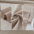 thumbnail image 3 of Curtainking Linen Curtains 96 Inch Length for Living Room Farmhouse Rod Pocket Back Tab Light Filtering Window Drapes for Bedroom Curtains Crude 2 Panels Taupe, 3 of 8