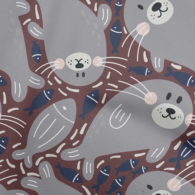 oneOone Viscose Chiffon Brown Fabric Kawai Sewing Craft Projects Fabric Prints By Yard 42 Inch Wide-RX