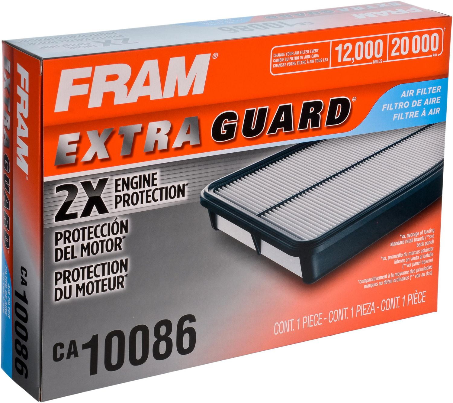 Filtre à air CA10086 Extra Guard de FRAM