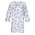 thumbnail image 4 of TIMIFIS Robes de Retour à la Maison Mode Femmes Été Décontracté Col en V Imprimé Manches 3/4 Pli Robe Mini Mode Automne pour Femmes, 4 of 7