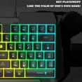 thumbnail image 3 of Clavier et Souris à une Main Combo 39 Touches avec Souris Rétroéclairage Arc-en-Ciel LED Demi-Clavier avec Souris, 3 of 8