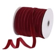 thumbnail image 2 of TopLLC Velours 1 cm Ribbon Flocage Ribbon Velours Bijoux Bricolage Ribbon Accessoires Nœud Ribbon 50 Yards, 2 of 2