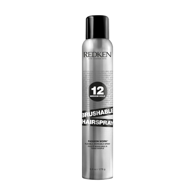 Redken Vaporisateur à Teneur Moyenne Brossable 278 g en Aérosol Vertical avec Étiquette Redken et Marquage 278 g; Contrôle Moyen, Formule Modulable pour la Mise en Forme et la Finition de styles avec Contrôle Anti-Frisottis et protection des Couleurs Longue Durée, Souvent Utilisé pour Fixer des Perruques Ou des Postiches pendant le Coiffage.