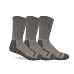 Genuine Dickies Men Heavyweight Crew Work Socks - Grey - 6 Paris (2x3PK)