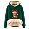 thumbnail image 1 of WEAIXIMIUNG Sweat à Capuche pour Femmes Imprimé Vintage de Noël à Manches Longues, 1 of 4