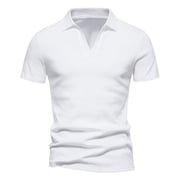 Ketyyh-chn99 Tshirts Shirts for Men Solid Color Short Sleeve Tee Men's T-Shirt Crewneck Cotton T-Shirts for Men White,XL