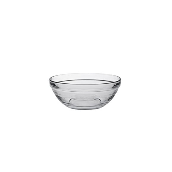 Duralex - Bol Empilable en Verre Transparent Lys, 1/2 Quart 5 1/2 Pouces Ensemble de 6