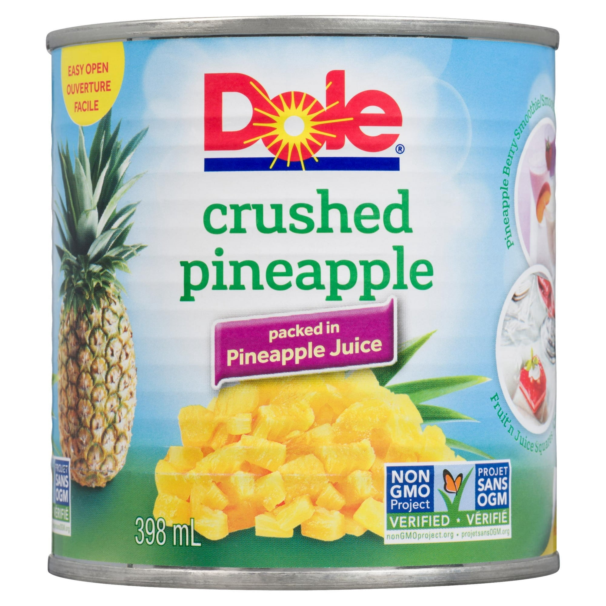 Dole Ananas Broyés dans du Jus d'Ananas
