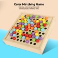 thumbnail image 3 of Wooden Beads Board Toy, 2 In 1 Color Matching  Fishing Board Educational  For Toddlers For Preschool, 3 of 8