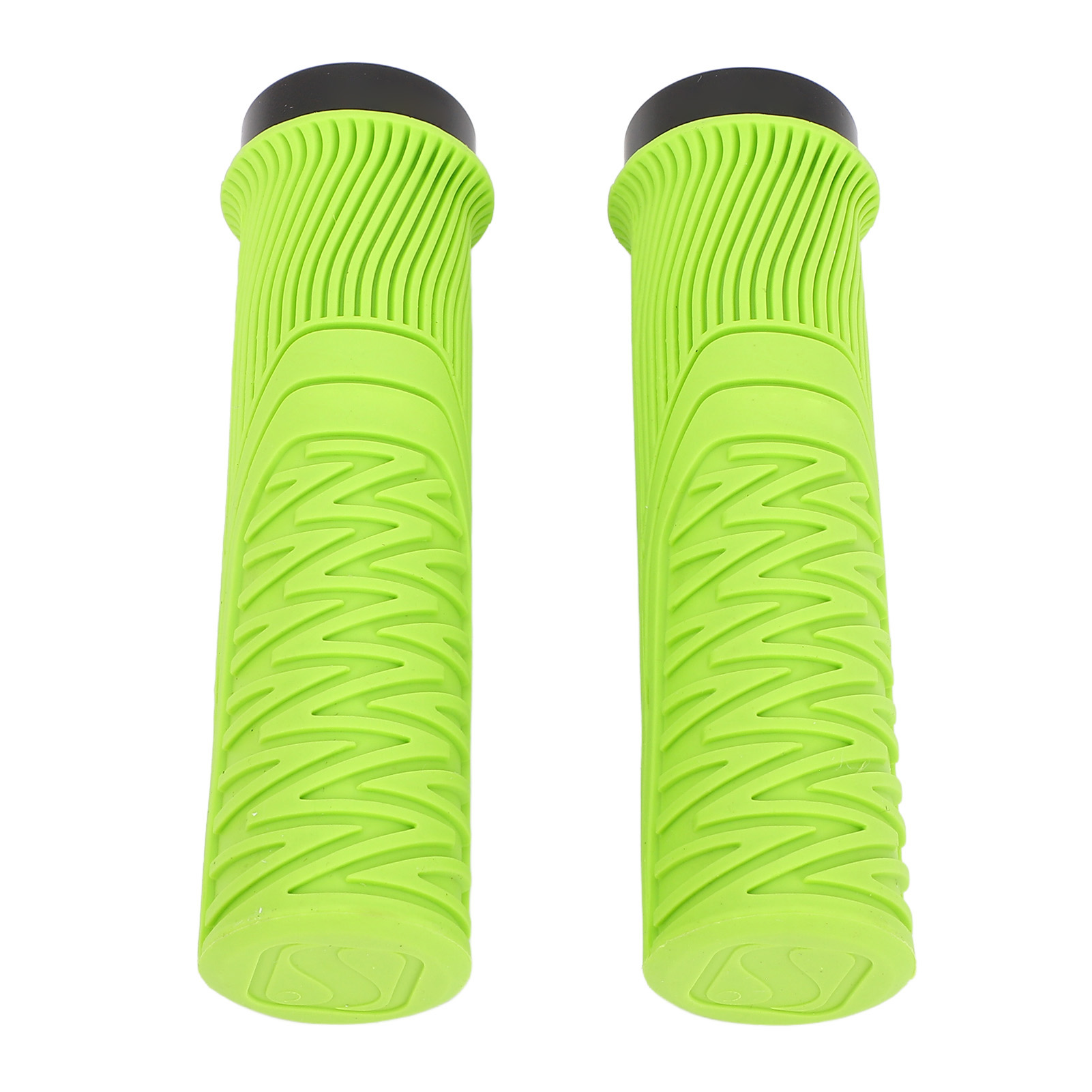 Bike Handlebar Grips Hard Wearing Single Lock On Antislip Increase Riding Safety Soft Resin for Various Bikes