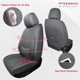 thumbnail image 2 of Car Seat Covers Full Set Faux Nappa Leather Seat Covers for Cars Breathable Front Seats with Lumbar Support and Rear Fit for Automotive Sedans SUVs Pickups, 2 of 4