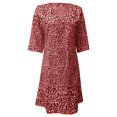 thumbnail image 2 of Robe Maxi 2025 pour Femmes Longue Robe Col Rond à Pois Imprimée Robes Maxi pour Femmes Sans Manches Ligne A Robe Plissée Femmes Ample Froncée Fluide Robes Décontractées pour Femmes Robes Débardeur d'Été Décontractées, 2 of 4