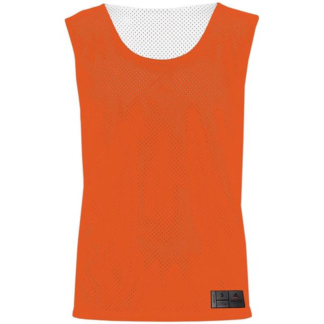 ASI 9717.320.M Adulte Maille Reversible Haut de Pinnie&44; Orange & Blanc - Moyen