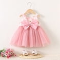 thumbnail image 1 of Robes pour Filles Sac de Plage Floral Volants Ensemble d'Été Robe Sans Manches pour Tout-Petits pour Bébés Filles Tenue Mignonne Confortable, 1 of 8