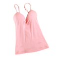 thumbnail image 3 of Womens Sexy Adjustable Strap Built In Bra Spaghetti StrapTank Tops Tank Tops Camisole Pink, 3 of 9