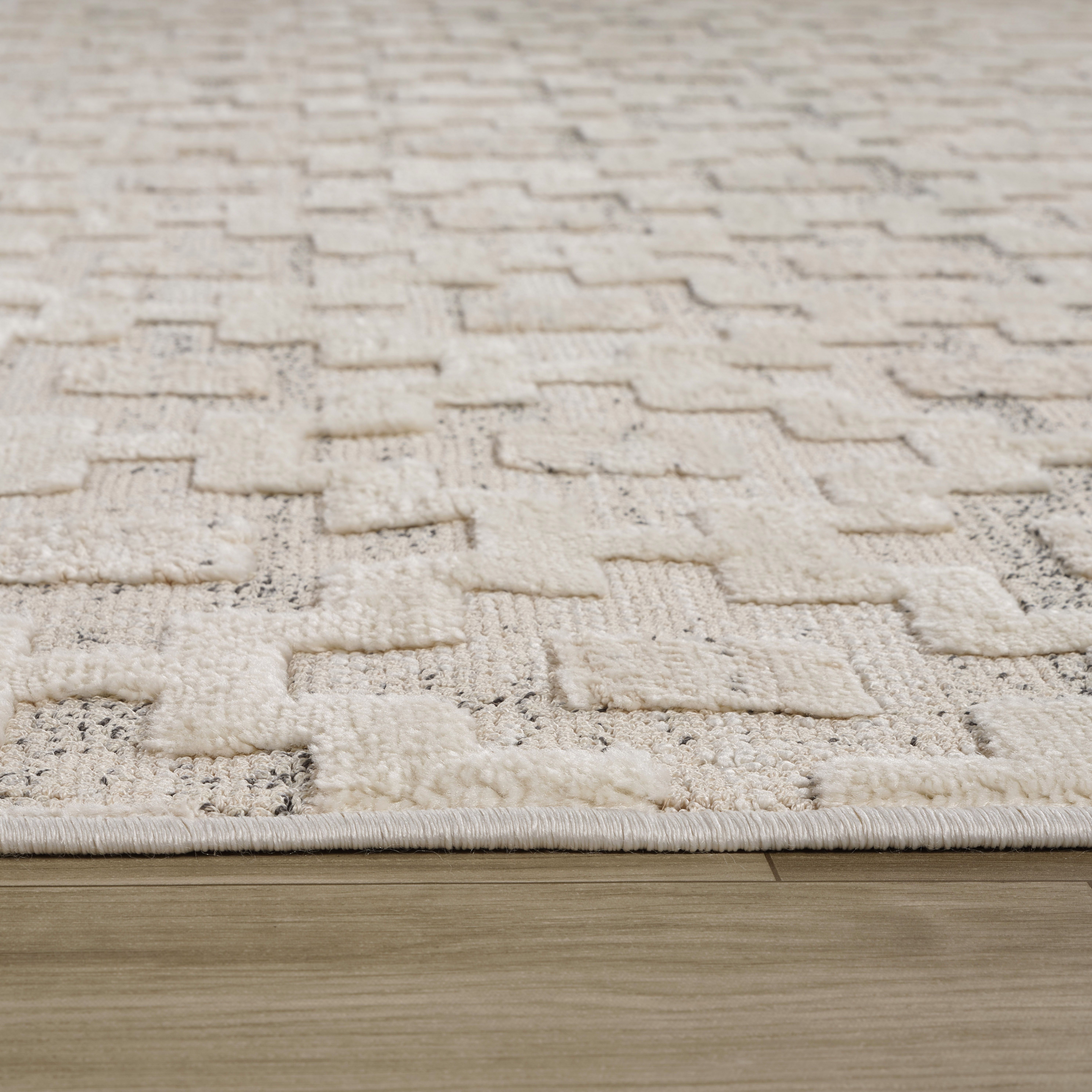 Rug Branch Astra Modern Indoor Area Rug, Beige Cream, Abstract - Living Room, Bedroom