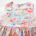 thumbnail image 4 of yoeyez Robes pour Filles Taille 7-8 Coton Enfants Imprimé Floral Robes Sans Manches Col Ras du Cou Ample Décontracté Fluide Robe Débardeur Vacances Fête Robes pour Fille Multicolore, 8-9 Ans, 4 of 5