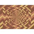 thumbnail image 1 of Ahgly Tapis Rectangulaire Lavable en Machine Intérieur Transitionnel Acajou Brun, 5 Pieds x 7 Pieds, 1 of 7