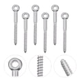 thumbnail image 2 of SHISUYAN 6Pcs Stainless Steel Eye Screws Heavy Duty Eye Screws Thread Eye Bolts, 2 of 8