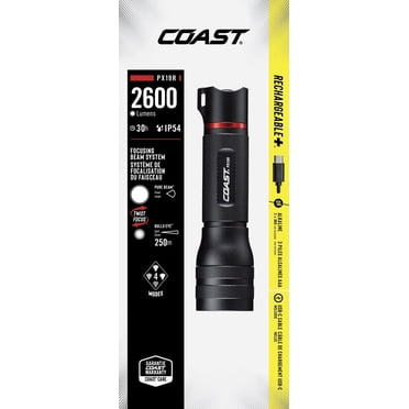 COAST PX19R Lampe de poche LED portative rechargeable Plus 2600 lumens
