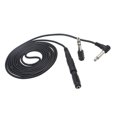 thumbnail image 3 of / 10 Feet Instrument Guitar Audio Cable 1/4-Inch 6.35mm Straight to Right Angle Plug Black ABS Jacket with 3 Adapters, 3 of 7