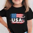 thumbnail image 2 of T-Shirt pour Enfants, Imprimé de la Fête de l'Indépendance à Manches Courtes et Col Rond, Haut Décontracté et Polyvalent pour Garçons et Filles de 3 à 15 Ans, 2 of 6