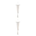 thumbnail image 4 of Thinsony Lightweight And Portable Macrame Planter Wall Hanging Basket Versatile Solution white 22-1 2Set, 4 of 6
